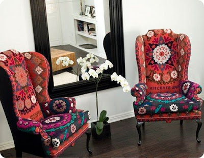 Ikat upholstered chair sale